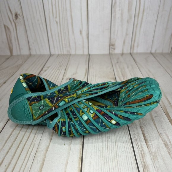 Vibram Shoes - Vibram Women's Teal and Multicolor FiveFingers Athletic Shoes